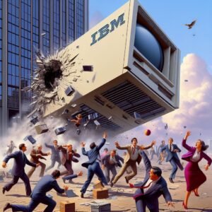 24 Avril 1981 : IBM lance son premier PC, pour un poids de 12 kg. Bilan : une dizaine de blessés www.fucknews.fr